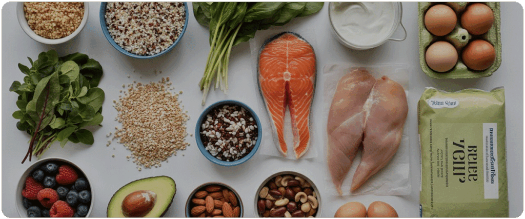 mounjaro meal ideas fruit, vegetables, fish and chicken